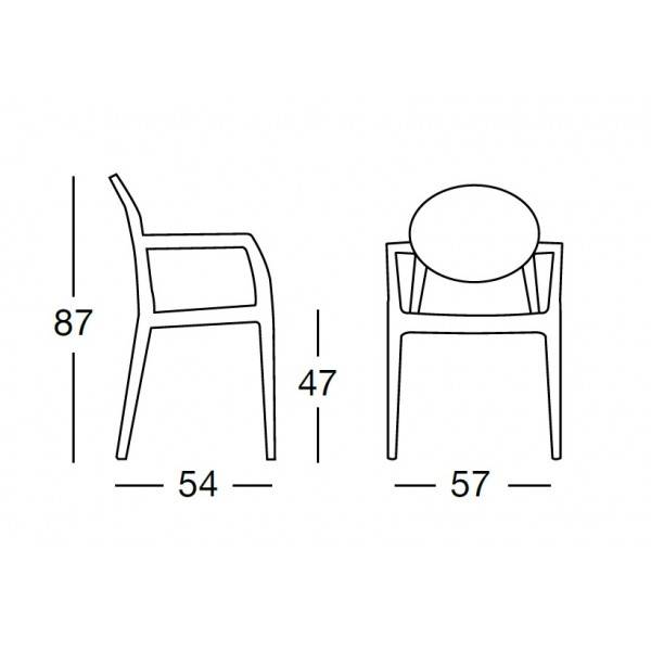 KantoormeubelenPlus Design stoel Igloo ARM