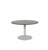 T-lines 120cm ronde vergadertafel op vaste hoogte (74cm) met 20mm blad en trompetvoet