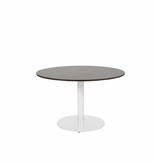 T-lines 120cm ronde vergadertafel op vaste hoogte (74cm) met 20mm blad en trompetvoet