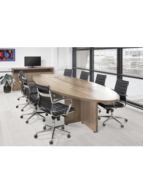 ABC Kantoormeubelen Ovale vergadertafel 420X138CM