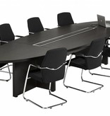 Ovale vergadertafel 420X138CM