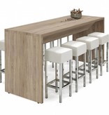 Statafel of bartafel 220x80cm