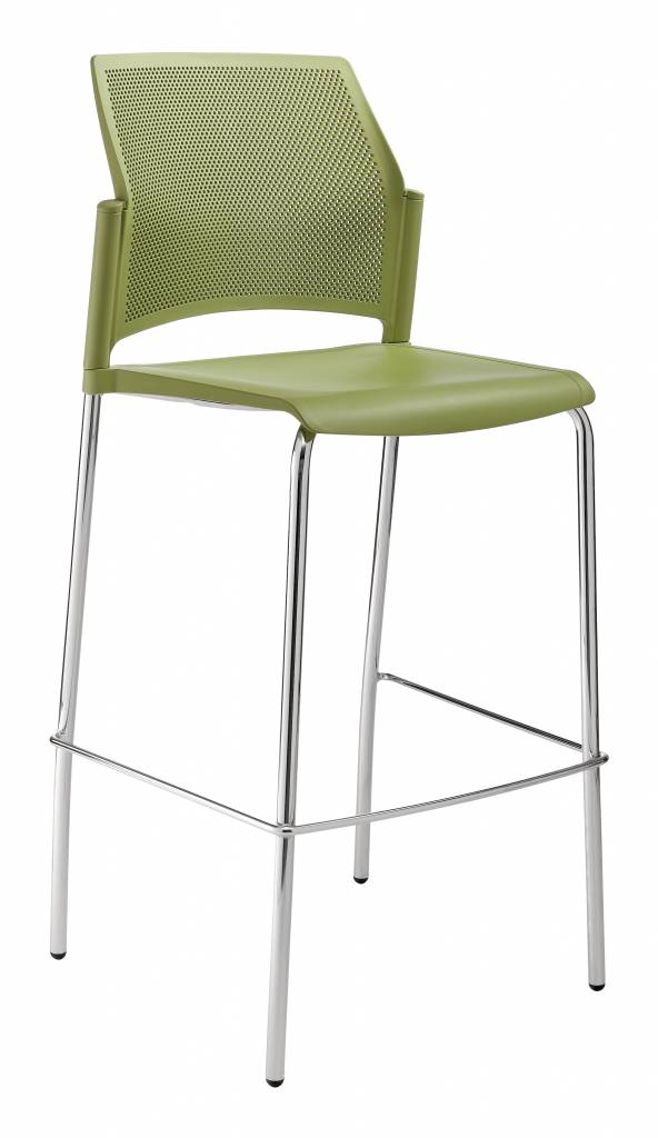 KantoormeubelenPlus Holly stoel met chromen design onderstel