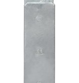 vidaXL Grondankers 6 st 7x6x60 cm gegalvaniseerd staal zilverkleurig