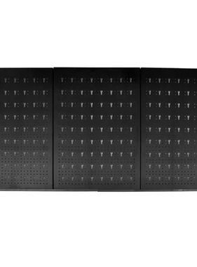 VidaXL Gereedschapswand metaal zwart