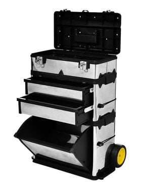 VidaXL Gereedschapswagen verrijdbaar 3-delig
