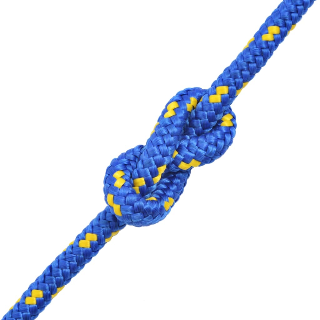 vidaXL Boot touw 16 mm 250 m polypropyleen blauw