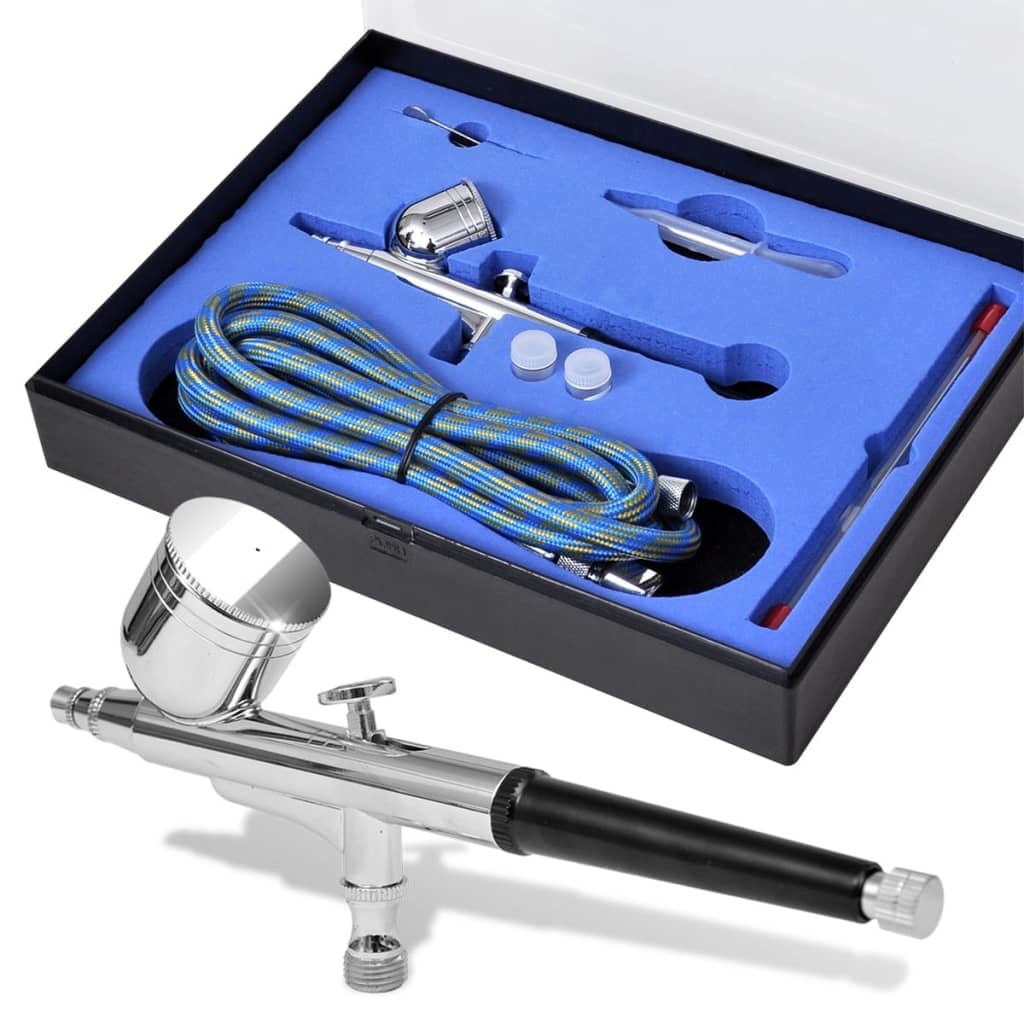 vidaXL Airbrush set 0,2 / 0,3 / 0,5 mm mondstukken