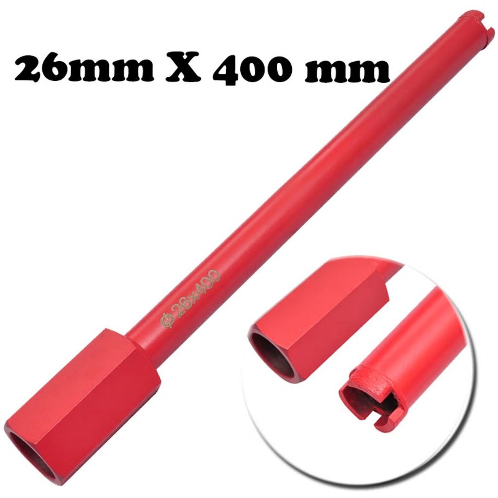 VidaXL Diamantboor 26 x 400 mm voor nat en droog boorwerk