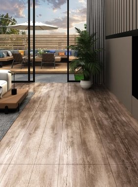 VidaXL Vloerplanken 5,26 m² 2 mm PVC woodwash