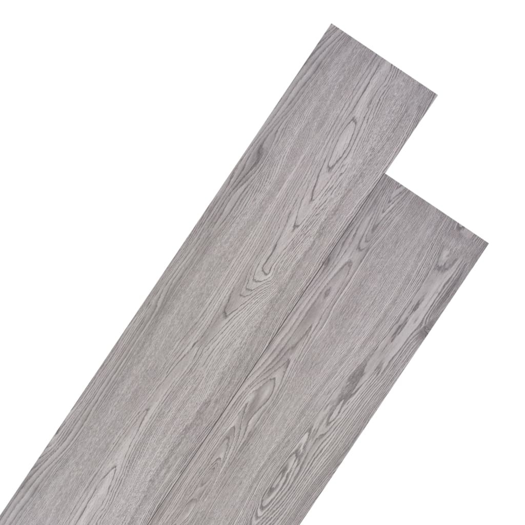 VidaXL Vloerplanken 4,46 m² 3 mm PVC donkergrijs