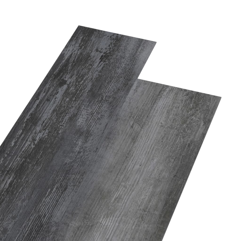 VidaXL Vloerplanken 5,26 m² 2 mm PVC glanzend grijs