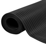 vidaXL Rubberen anti-slip vloermat 5x1m breed geribbeld