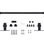 vidaXL Ophangset voor minischuifdeur 152 cm koolstofstaal