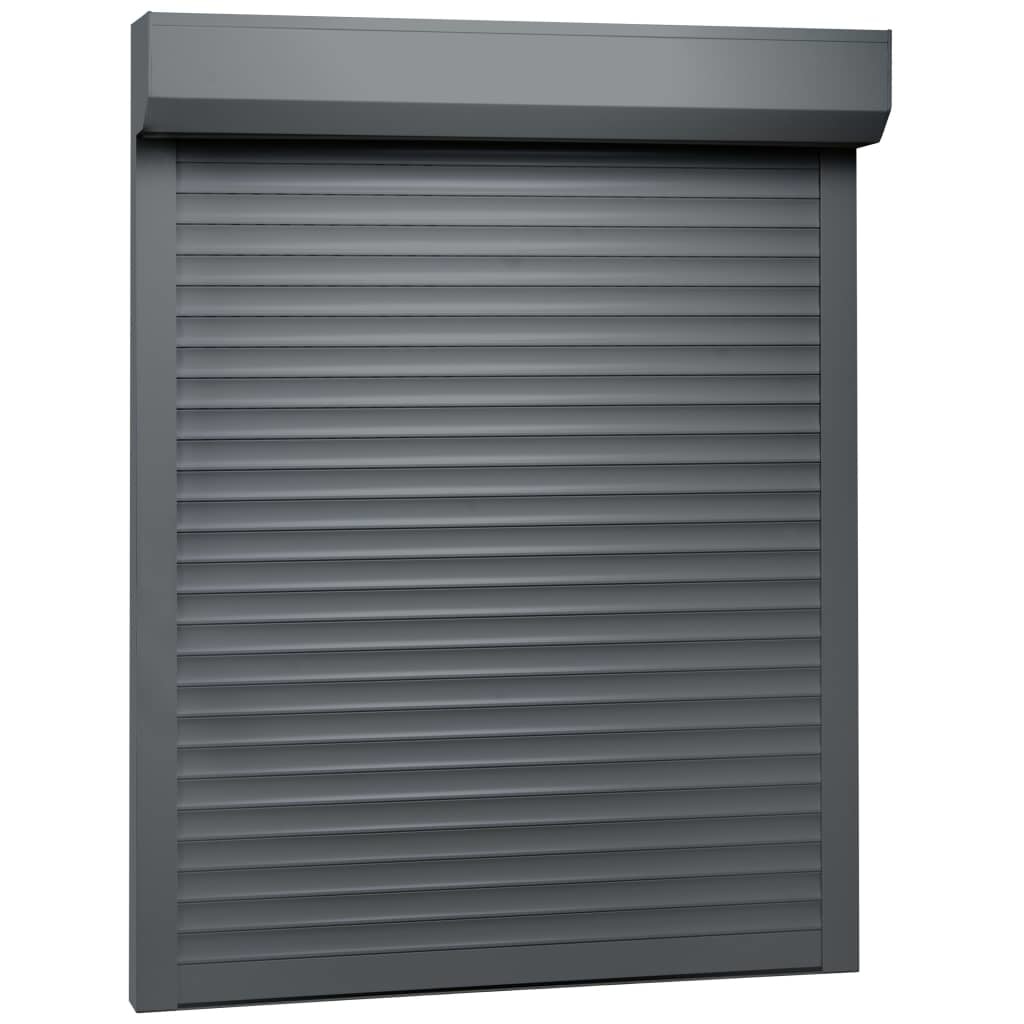 VidaXL Rolluik 130x140 cm aluminium antraciet