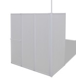 VidaXL Bad en douchescherm L-vorm 70 x 120 x 140 4 panelen