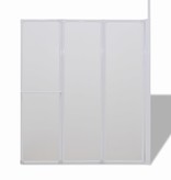 VidaXL Bad en douchescherm L-vorm 70 x 120 x 140 4 panelen