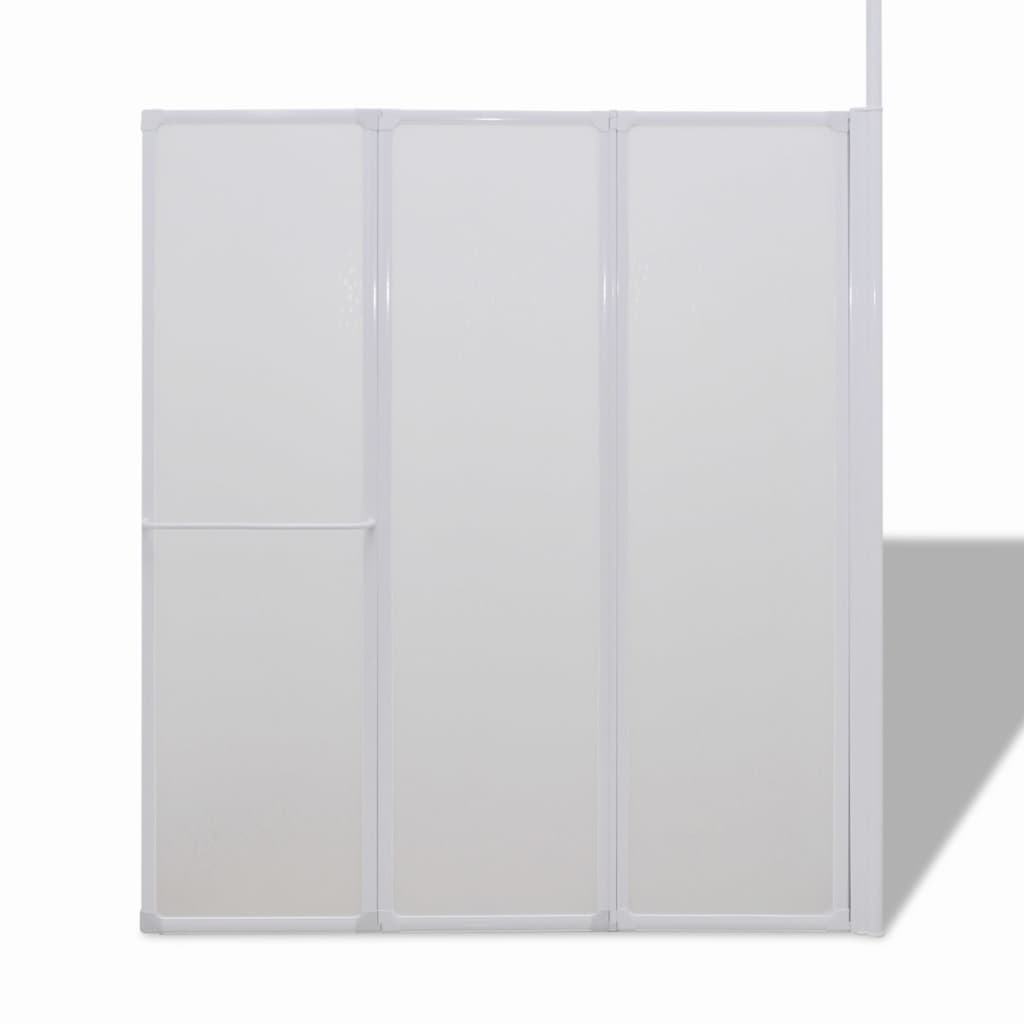 VidaXL Bad en douchescherm L-vorm 70 x 120 x 140 4 panelen