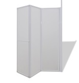 VidaXL Bad en douchescherm L-vorm 70 x 120 x 140 4 panelen