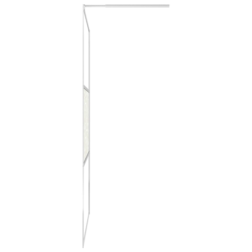 vidaXL Inloopdouchewand met stenenmotief 140x195 cm ESG-glas