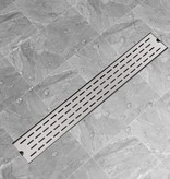 VidaXL Doucheafvoer rechthoekig 830 x 140 mm RVS