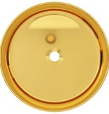 vidaXL Wastafel 40x15 cm keramiek goudkleurig