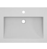 VidaXL Wasbak 600x450x120 mm graniet grijs