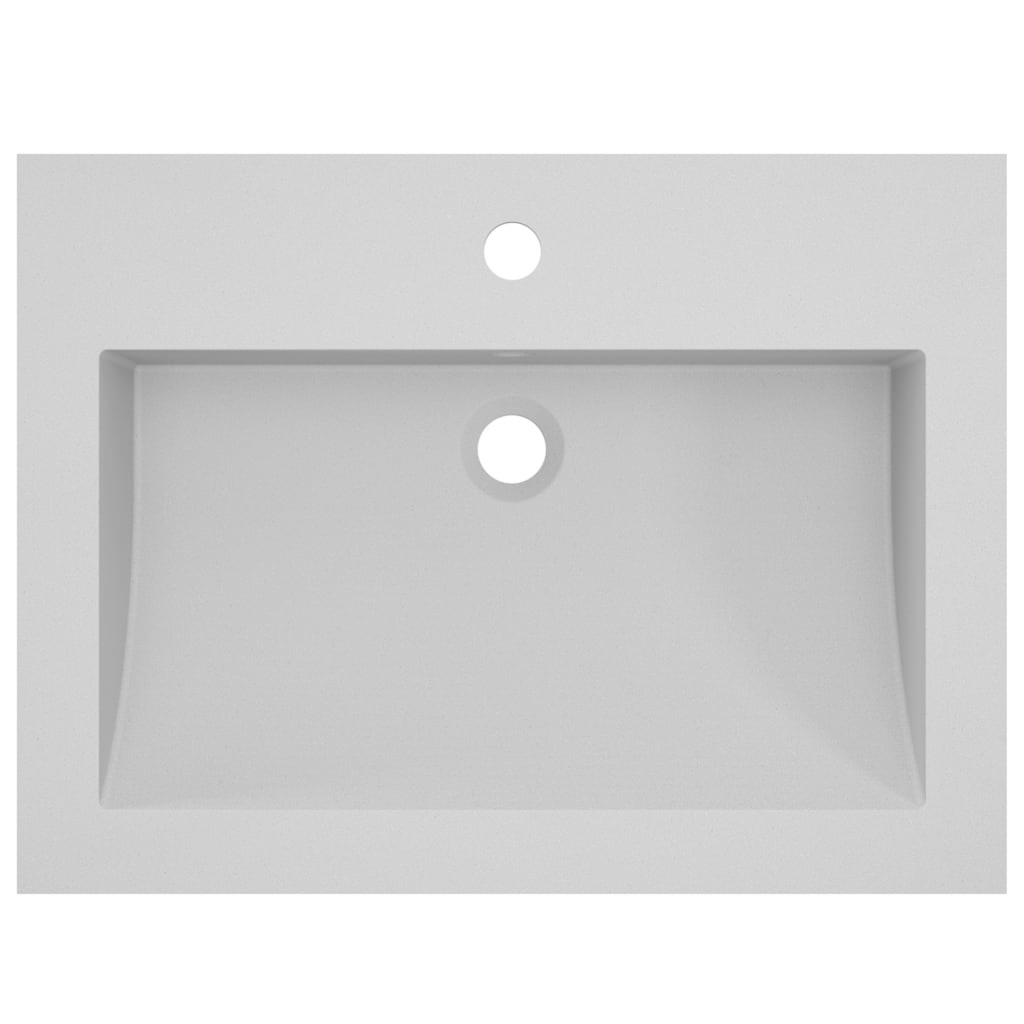VidaXL Wasbak 600x450x120 mm graniet grijs