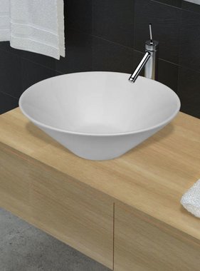 VidaXL Keramische wasbak taps (wit)