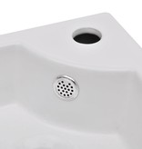 VidaXL Wastafel met overloop 45x32x12,5 cm wit