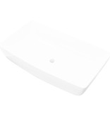 VidaXL Luxe keramische rechthoekige wasbak 71 x 39 cm (wit)