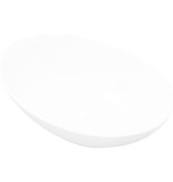 VidaXL Wastafel ovaal 40x33 cm keramiek wit