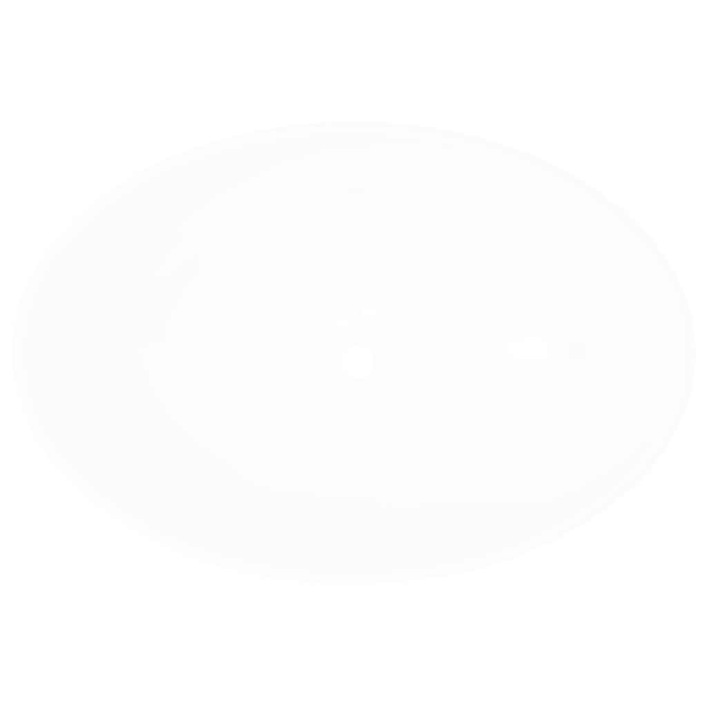 VidaXL Wastafel ovaal 40x33 cm keramiek wit