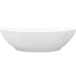 VidaXL Wastafel ovaal 40x33 cm keramiek wit