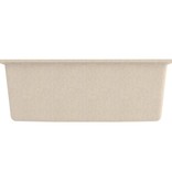 VidaXL Gootsteen met overloopgat graniet beige