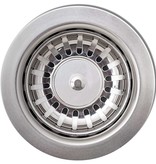 VidaXL Gootsteen enkele bak graniet beige