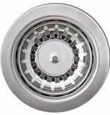 VidaXL Spoelbak opbouw enkele bak graniet crèmewit