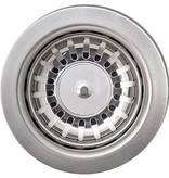 VidaXL Spoelbak opbouw enkele bak graniet zwart