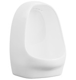 VidaXL Wandurinoir met spoelklep keramiek wit