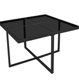 VidaXL 9-delige Tuinset met kussens poly rattan zwart