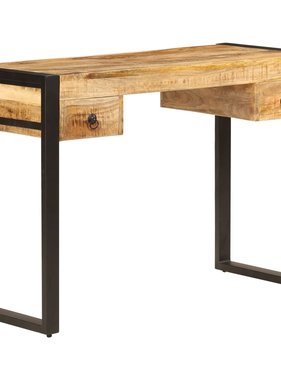 VidaXL Bureau met 2 lades 110x50x77 cm massief mangohout