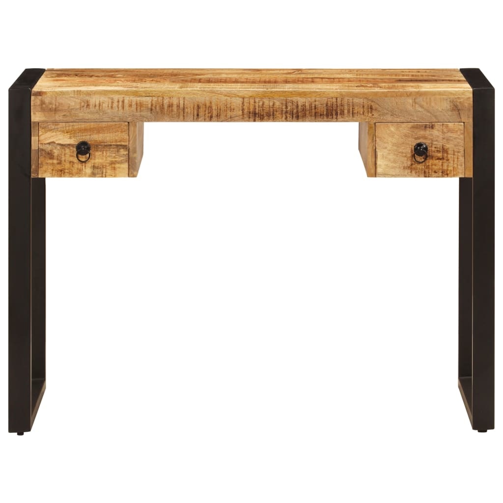 VidaXL Bureau met 2 lades 110x50x77 cm massief mangohout