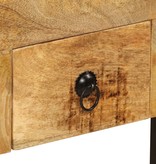 VidaXL Bureau met 2 lades 110x50x77 cm massief mangohout