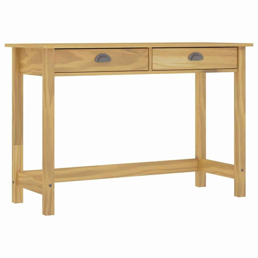 VidaXL Wandtafel Hill Range met 2 lades 110x45x74 cm grenenhout