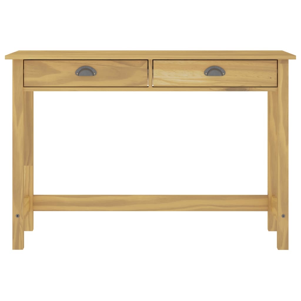 VidaXL Wandtafel Hill Range met 2 lades 110x45x74 cm grenenhout