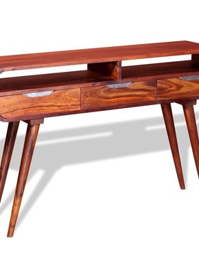 VidaXL Wandtafel 120x30x75 cm massief sheeshamhout
