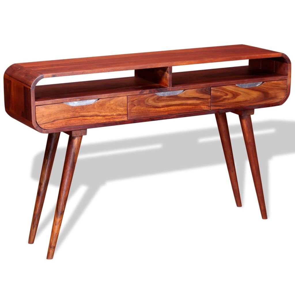 VidaXL Wandtafel 120x30x75 cm massief sheeshamhout