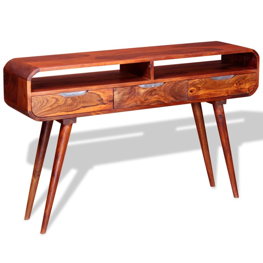 VidaXL Wandtafel 120x30x75 cm massief sheeshamhout