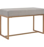 VidaXL Bankje 80 cm fluweel grijs