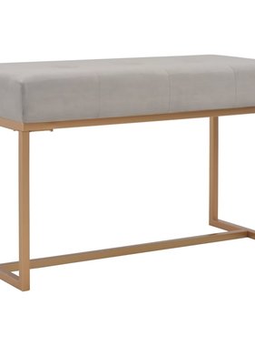 VidaXL Bankje 80 cm fluweel grijs
